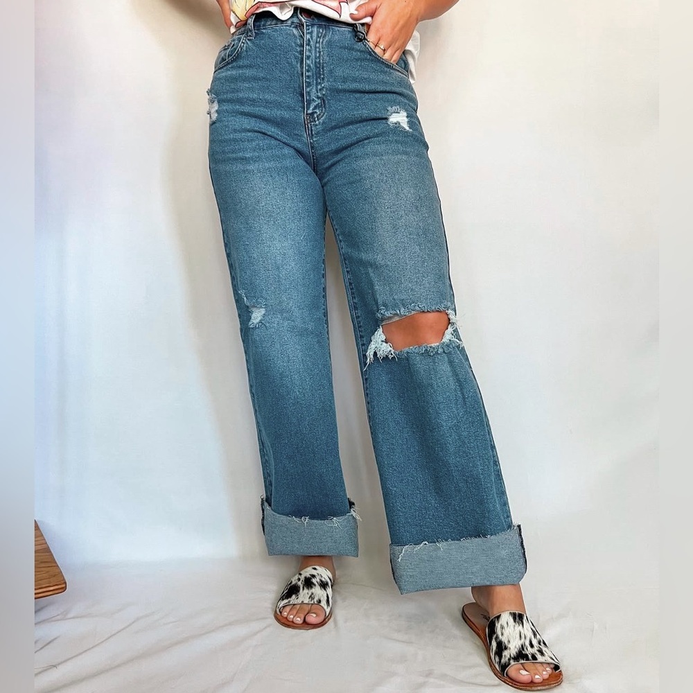 Stretchy Distressed Jeans